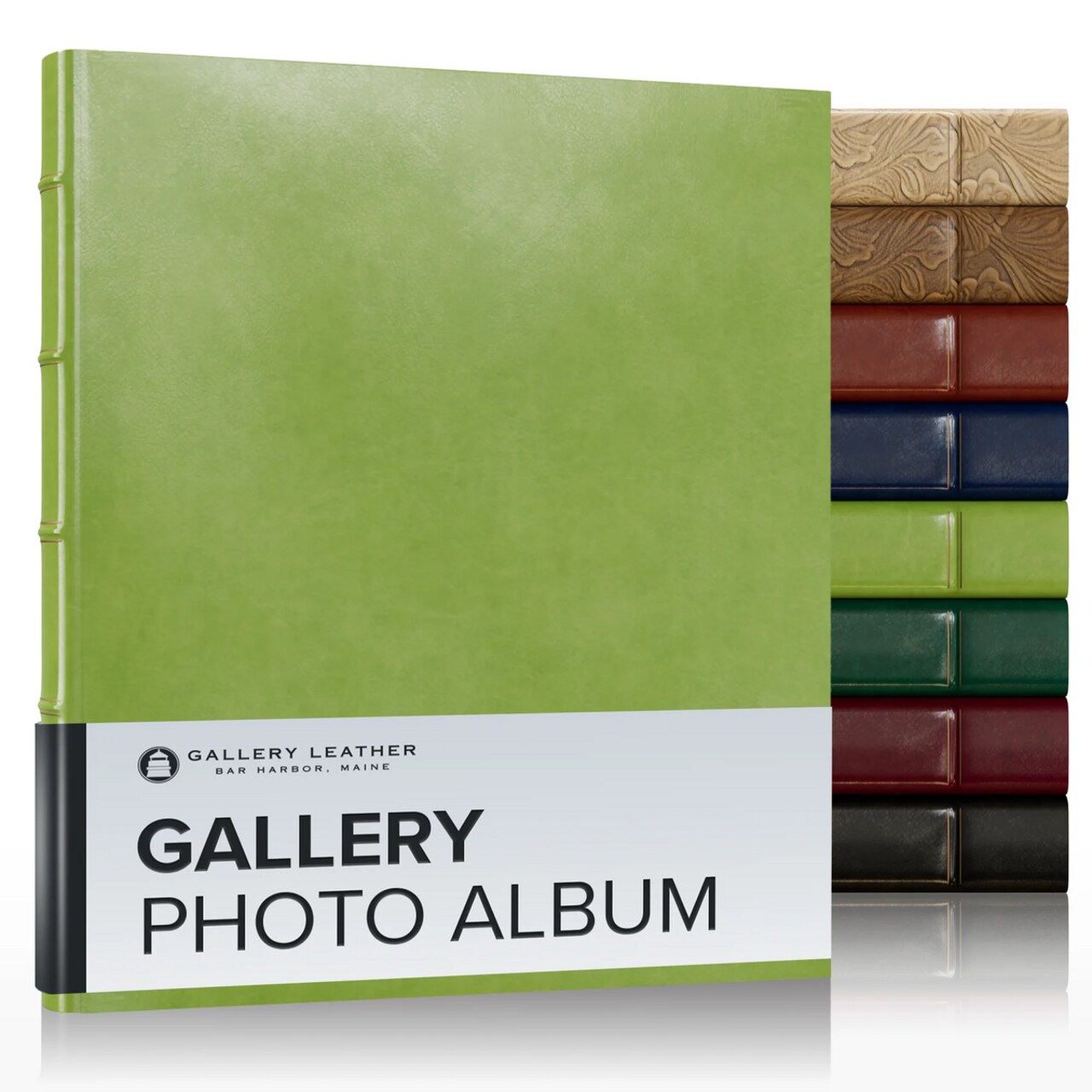 Gallery Leather Photo Album 4x6-3 Ring Binder Photo Album, 60 Pages for 120 Photos, Fillable, Can Fit 8x10 and 5x7 Photos, Handcrafted - 11.75 x 10.5 "